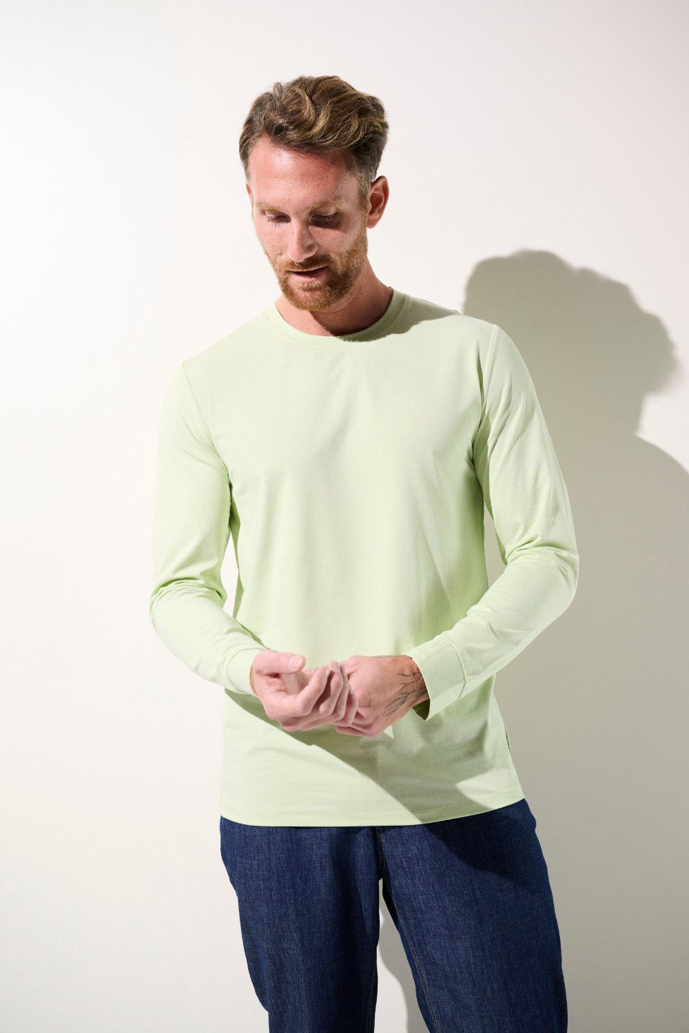 T-shirt anti-UV - Saint-Malo homme, couleur verte, léger et confortable, pour activités extérieures avec protection UPF 50+.