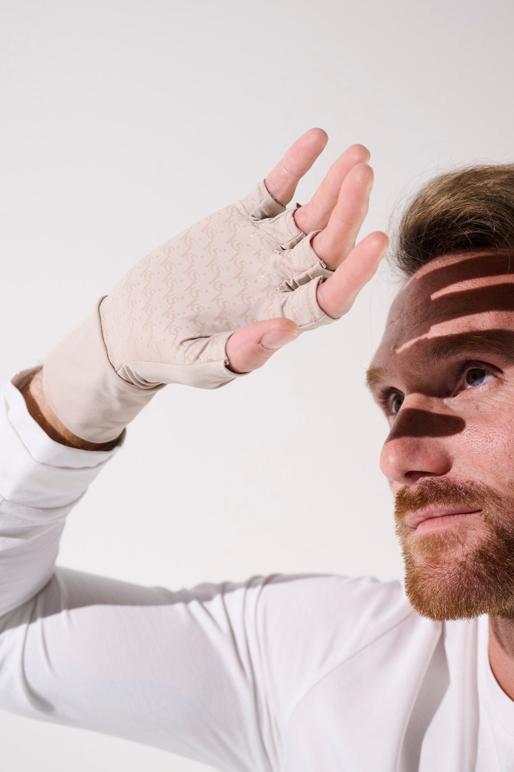 Mitaines anti-UV Gobi pour homme, couleur beige, légère et confortable, pour protection solaire avec UPF 50+.