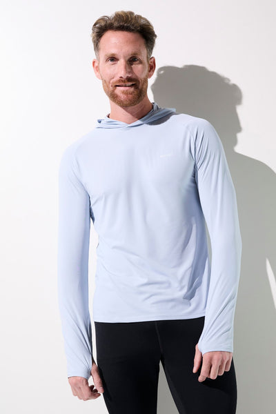T-shirt anti-UV à capuche - Oasis pour homme, léger et respirant, protection UPF 50+ en activité sportive.