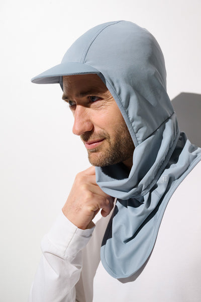Cagoule visière anti-UV Ventoux pour homme, légère, respirante et protection solaire UPF 50+.