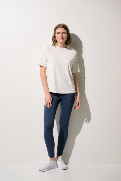 T-shirt anti-UV - Boston blanc pour femme, UPF 50+, léger et confortable pour le sport.