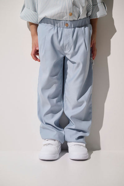 Pantalon anti-UV - Faro bleu clair pour enfant, léger et confortable, offrant une protection solaire UPF 50+.