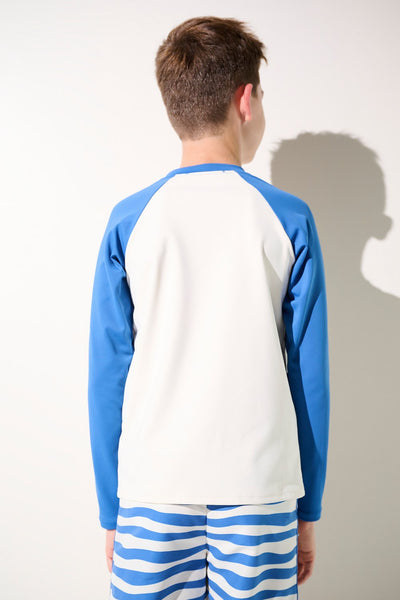 Veste de bain anti-UV - Fidji pour garçon, manches longues, tissu léger et respirant, protection solaire UPF 50+.