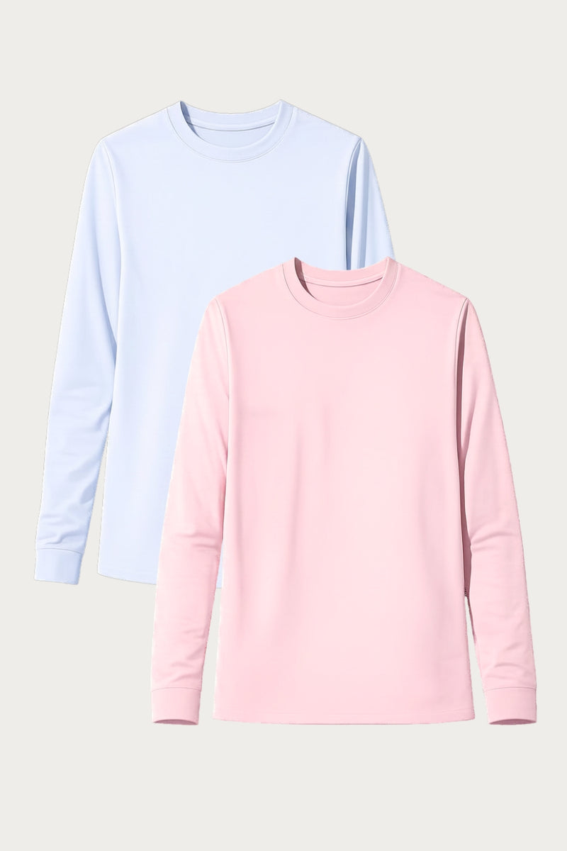 SET - 2 x UV T-shirt - Saint-Malo (Nuage d'été/Macaron Glacé)