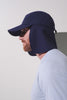 Casquette anti-UV - Sequoia bleue, UPF 50+, pour homme, offrant protection solaire complète lors d'activités extérieures.
