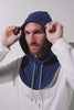 Capuche anti-UV - Mojave pour homme, couleur bleue, protection solaire UPF 50+, idéale pour le quotidien.