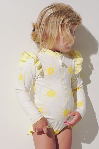 Långärmad UV Baddräkt - Flores