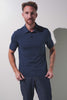 Polo anti-UV - Saint-Malo bleu pour homme, confortable, léger et UPF 50+ pour une protection solaire quotidienne.